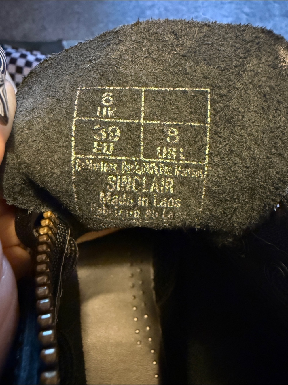 Dr. Martens Black Leather Combat Boots with Yellow Stitching - Picture 7 of 7